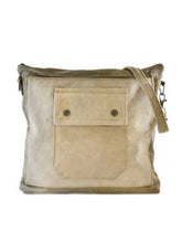 Load image into Gallery viewer, Recycled Military Tent Crossbody w/ Snap Pocket