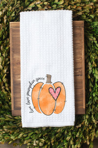 Live Love Pumpkin Spice Hand Towel