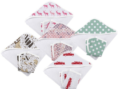 Hooded Towel and Washcloth Sets