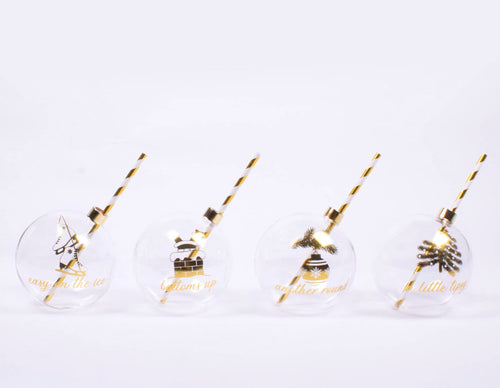 Ornament Drinking Glass Set Of 4
