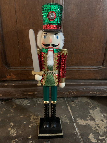 24” Sequin Nutcracker