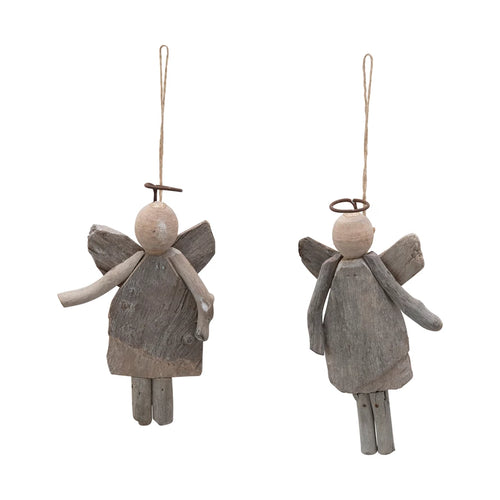 Driftwood Angel Ornament