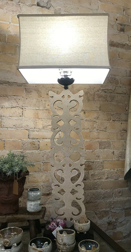 Tall Scroll Buffet Lamp