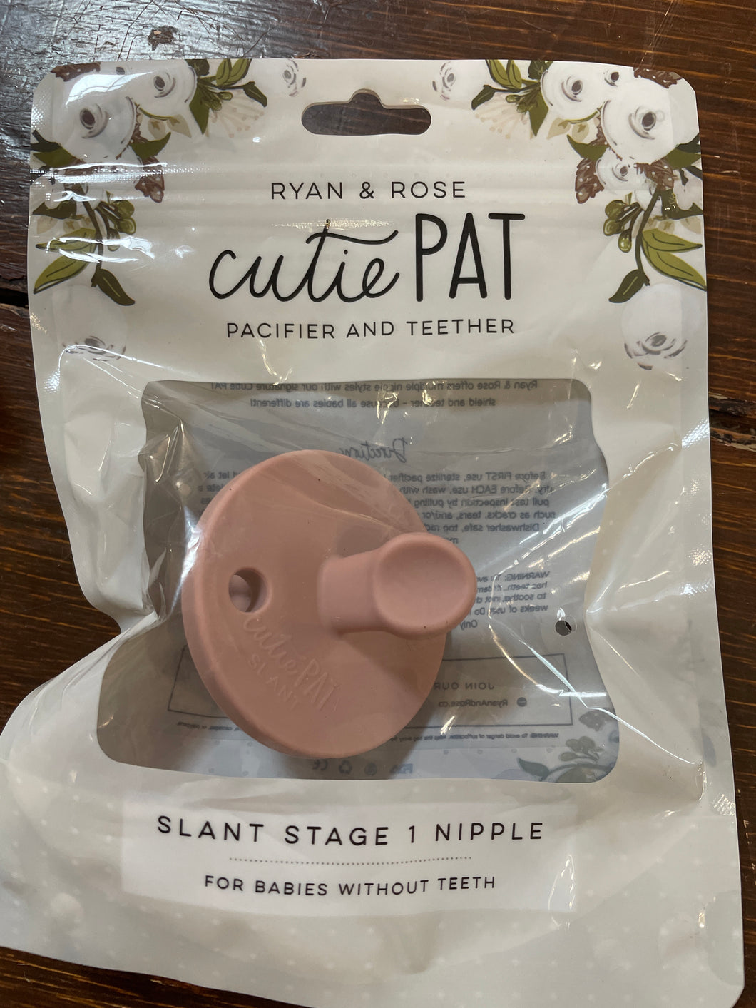 Cutie Pat Pacifier- Stage 1/ Nude-Slant Nipple