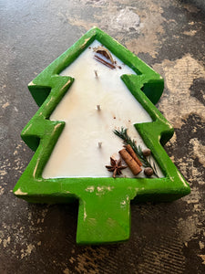 Tree Dough Bowl Candle