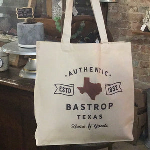 Authentic Home Goods Texas Canvas Tote Bag