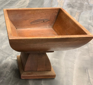 Wooden Bowl On Stand NTBW