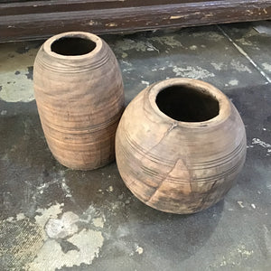 Antique Wooden Vase