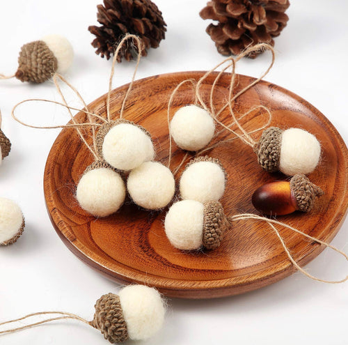 Felt Acorn Ornaments
