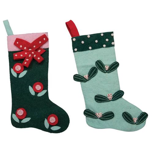 Felt Stocking with Flora