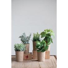Load image into Gallery viewer, Faux Herb in Paper Pot