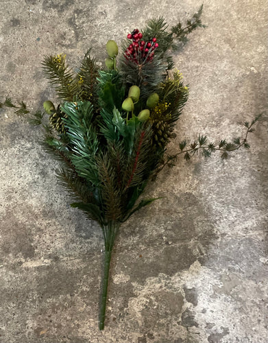 Holly & Pine Spray