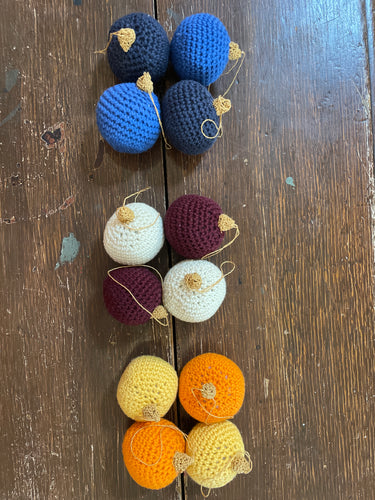 Yarn Crochet Ornaments