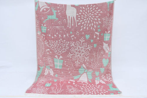 Turkish Bath Towel-Christmas Deer