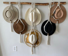 Load image into Gallery viewer, Macrame Hat Hanger-Six