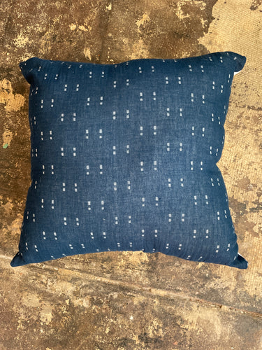 Indigo Blue Dash Pillow