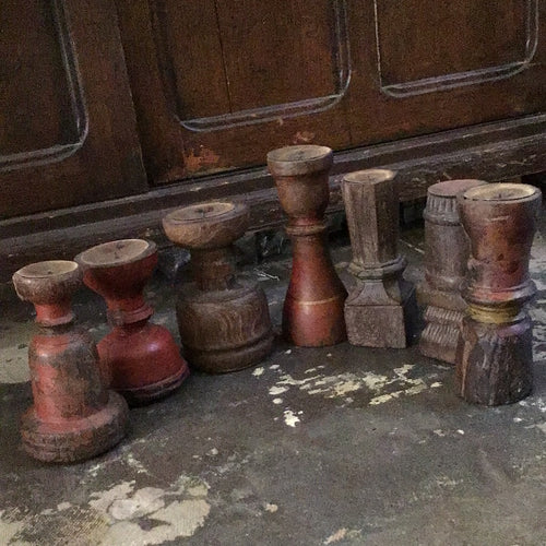 Reclaimed Wooden Candle Sticks